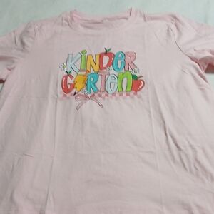 Kids Pink 'Kindergarten' Graphic Tee
